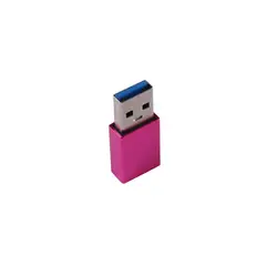 GENERICO - Adaptador USB-C a USB USB-C hembra - USB macho rosado
