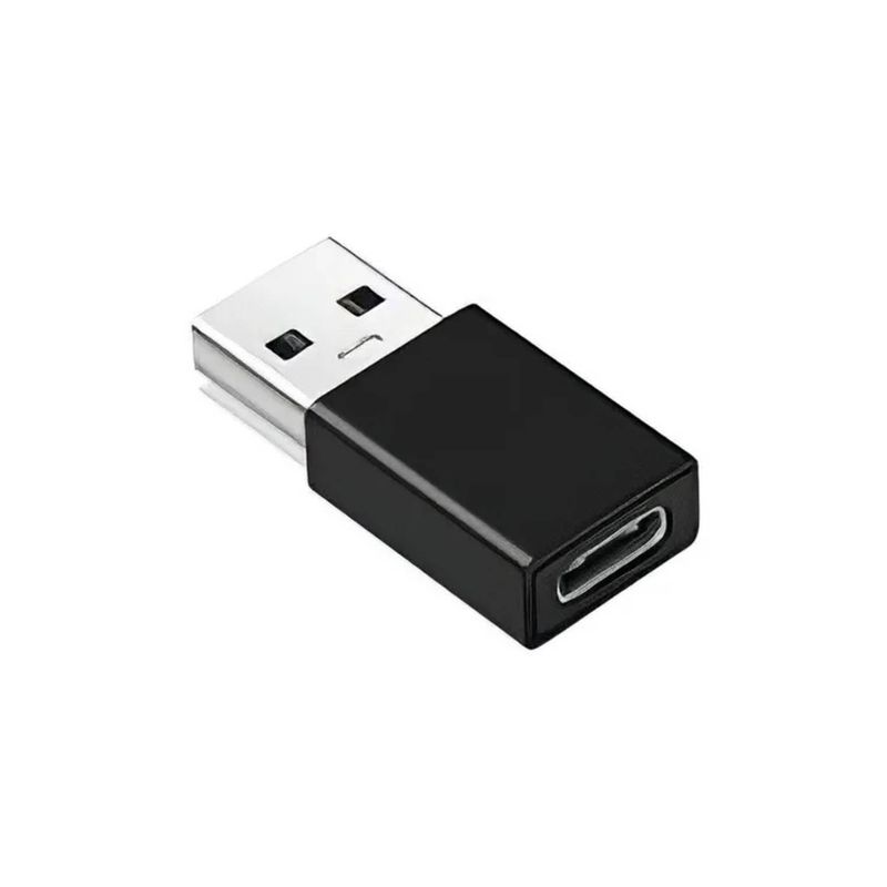 GENERICO - Adaptador USB-C a USB USB-C hembra - USB macho negro