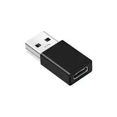 GENERICO - Adaptador USB-C a USB USB-C hembra - USB macho negro