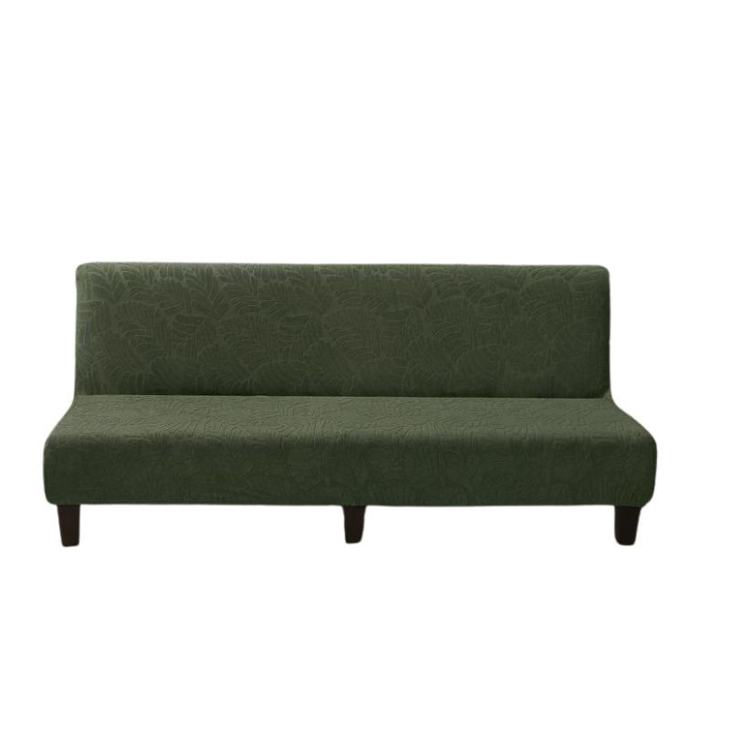 GENERICO - Funda Para Futón Sofa Elástica Diseño Relieve En Hojas Verde Olivo