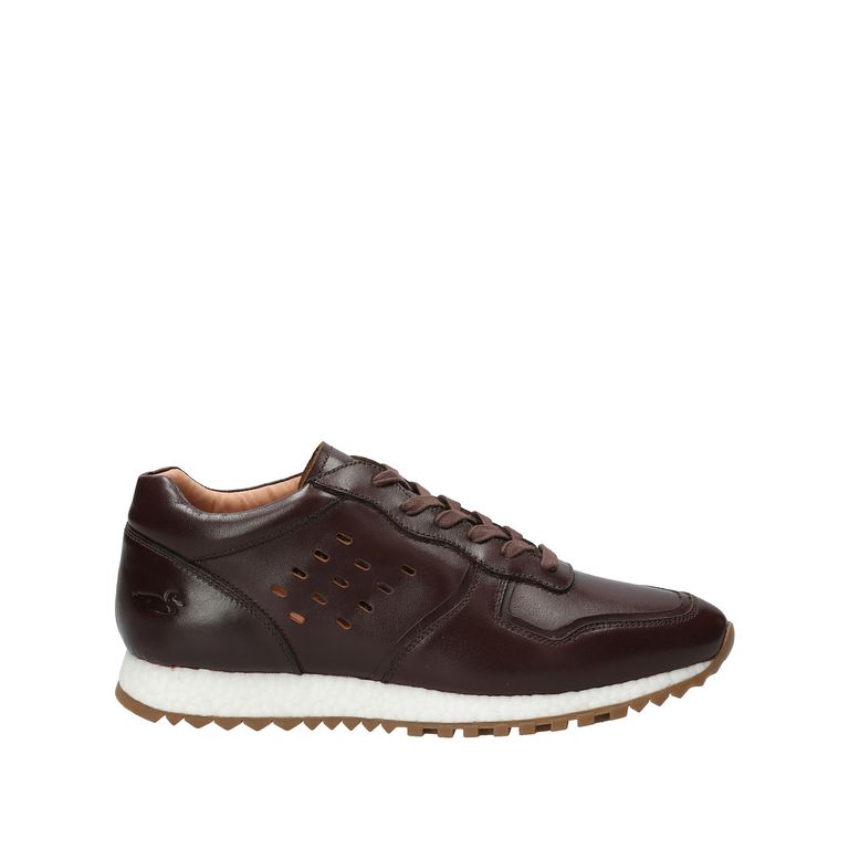 Zapatilla Cuero Hombre Graig Café Oscuro