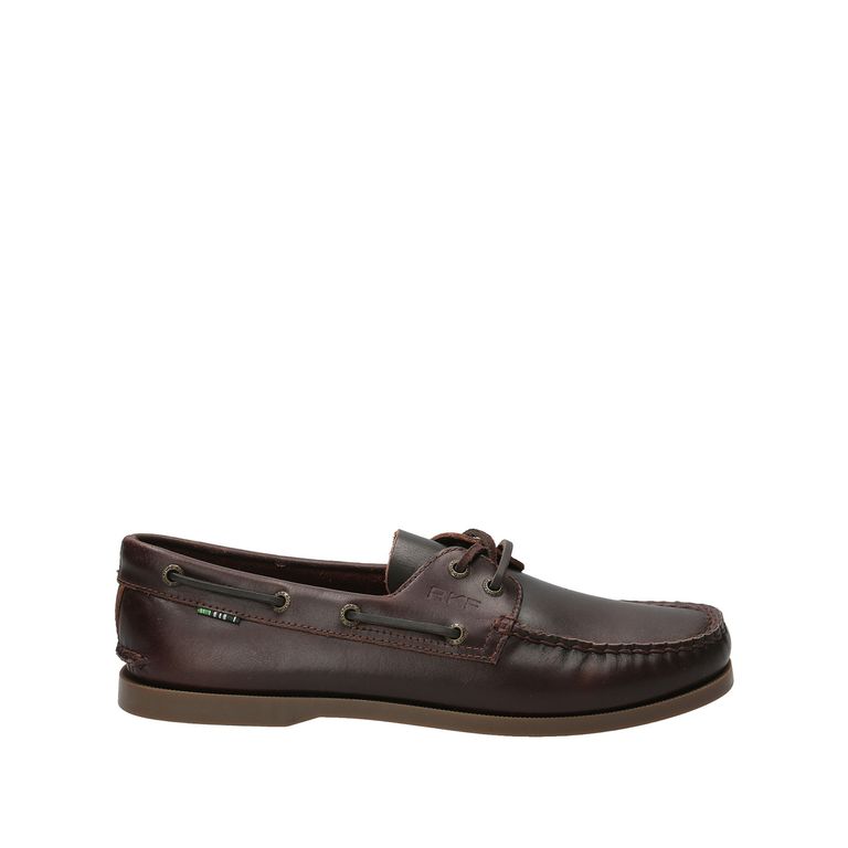 Mocasín Cuero Hombre Boat Café Oscuro