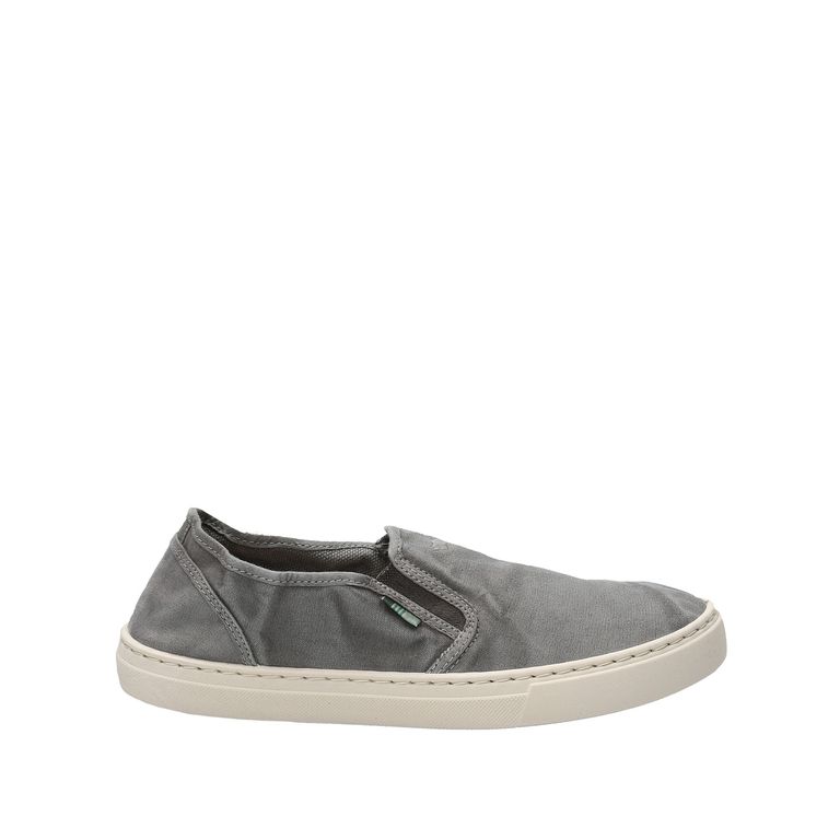 Zapatilla Algodón Orgánico Hombre Kea Gris