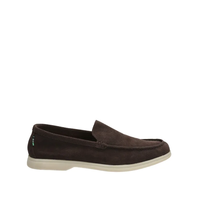 Mocasín Cuero Hombre Monte Café Oscuro