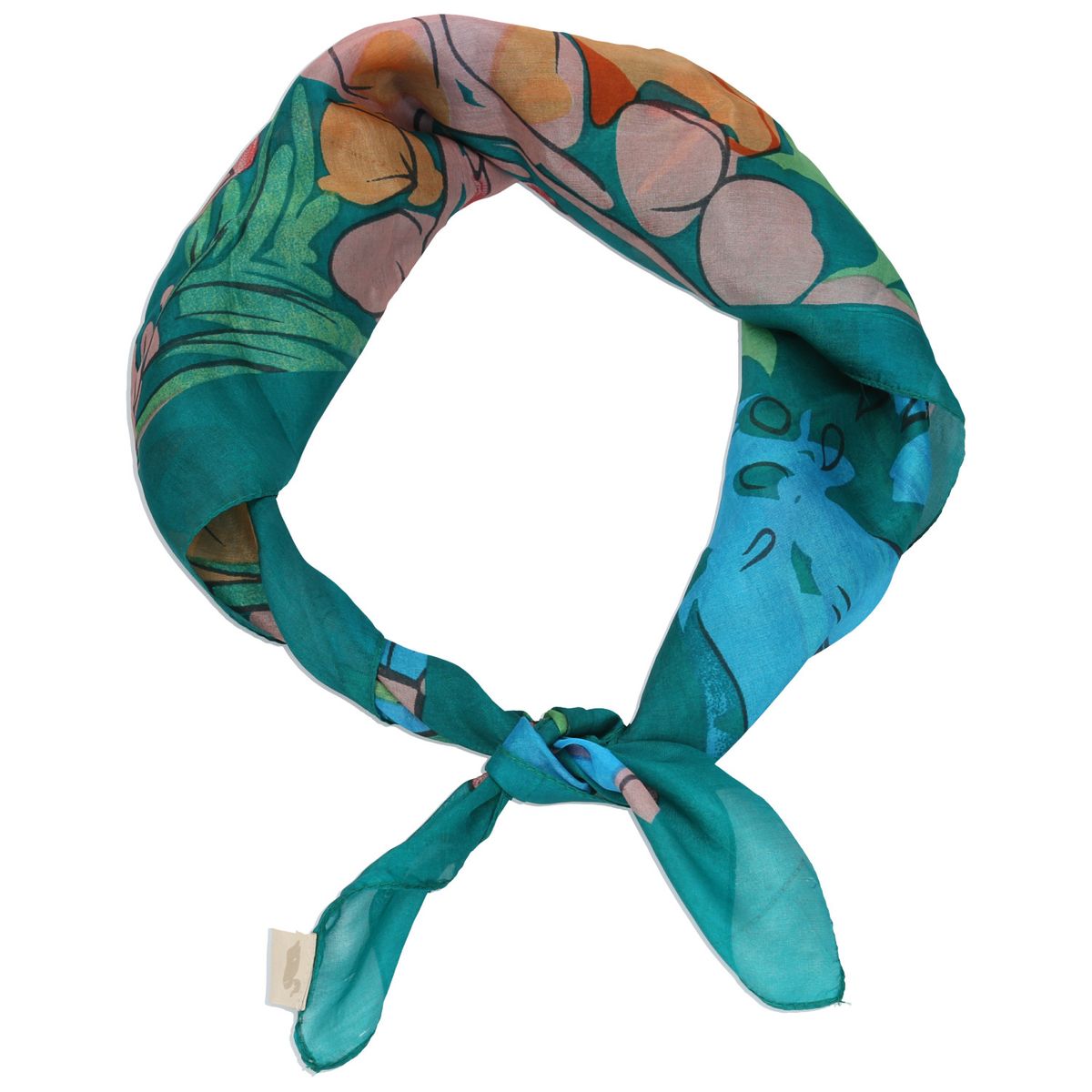 ROCKFORD - Pañuelo Seda Mujer RKF Silk Bolzano Multicolor ROCKFORD