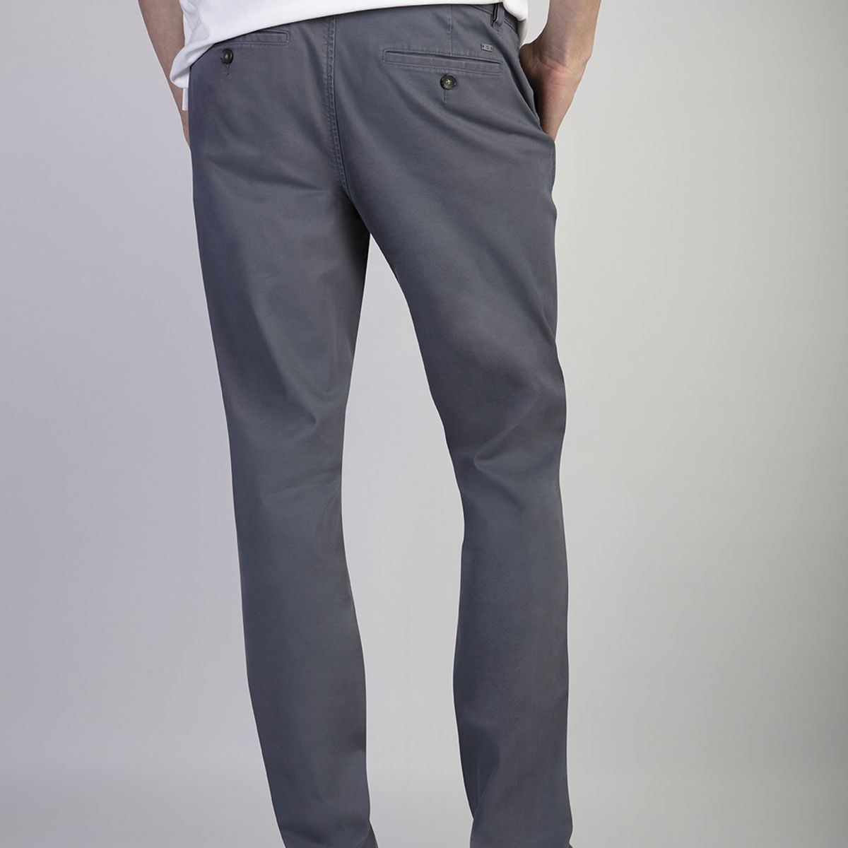 NEW MAN - Pantalón Bagneau Slim Gris New Man