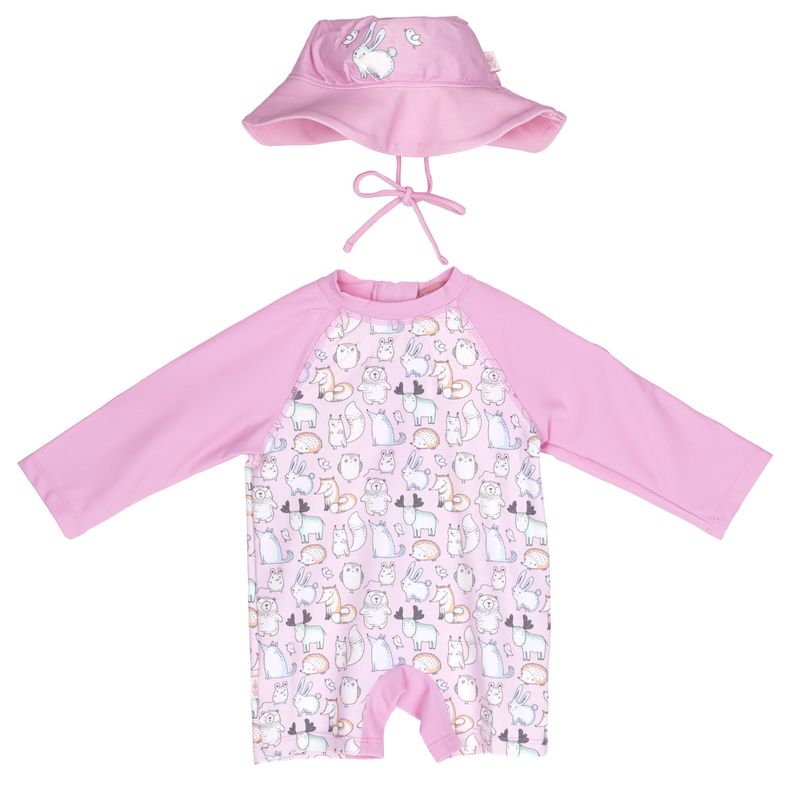 HUSH PUPPIES - Set Traje Baño + Gorro Bebé Matilda [3-18 Meses] Rosa HUSH PUPPIES