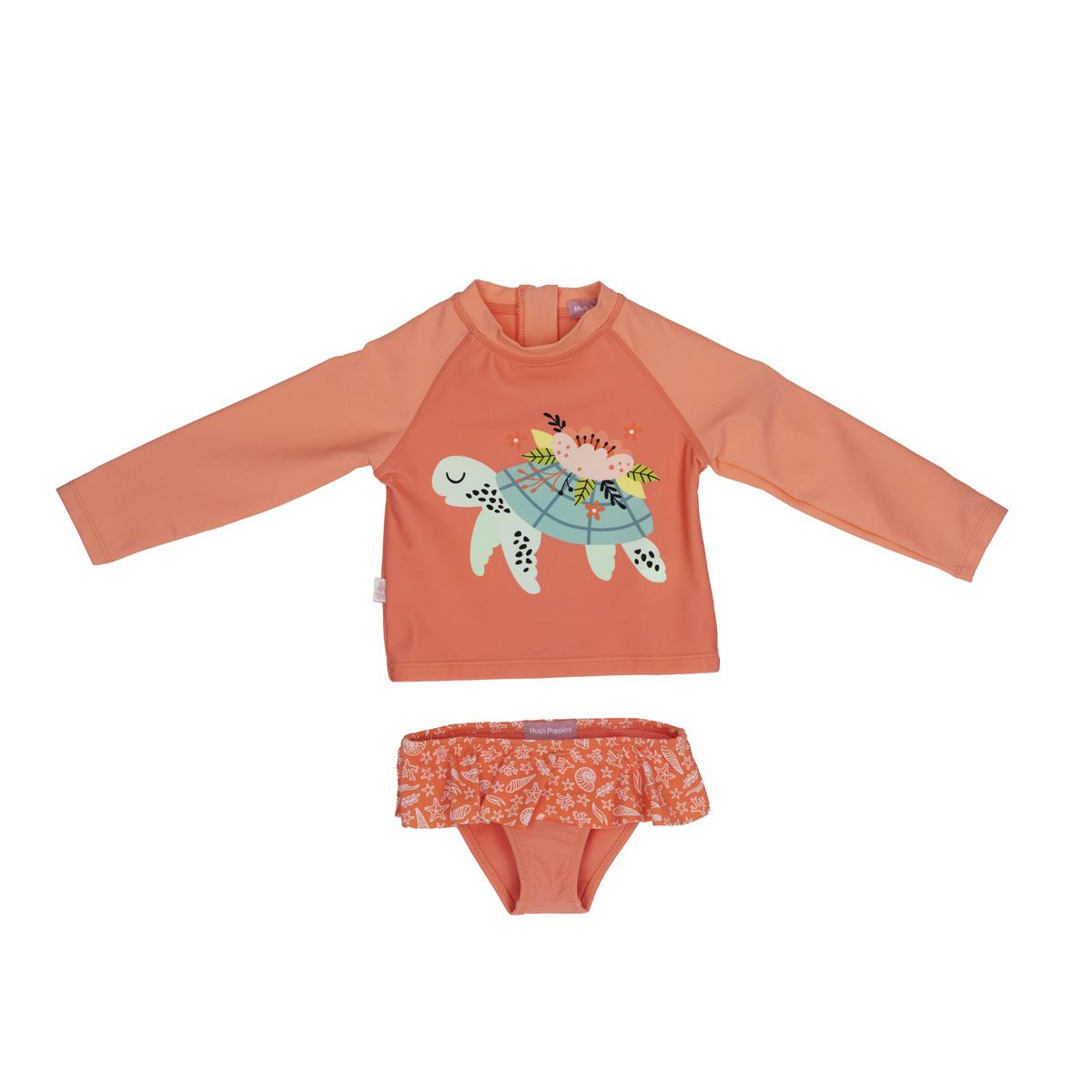 HUSH PUPPIES - Traje De Baño Niña Arena [1-3] Coral HUSH PUPPIES