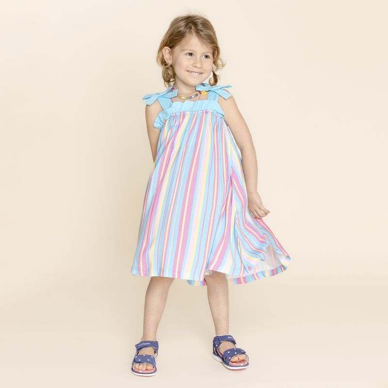 HUSH PUPPIES - Vestido Niña Kuki [1-8] Celeste HUSH PUPPIES