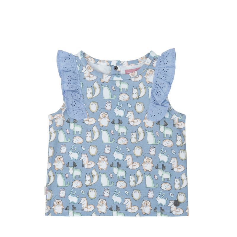 HUSH PUPPIES - Polera Niña Buddies [1-3] Celeste HUSH PUPPIES