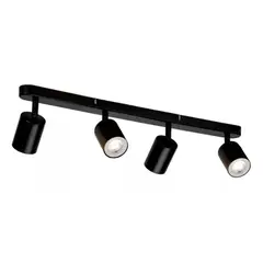 ESHOPANGIE - Aplique Lampara Cuadruple Dirigible Ampolleta Gu10 NegroLuz fria