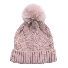 PUMUCKI - Gorro Rosado con Pompón para Bebé