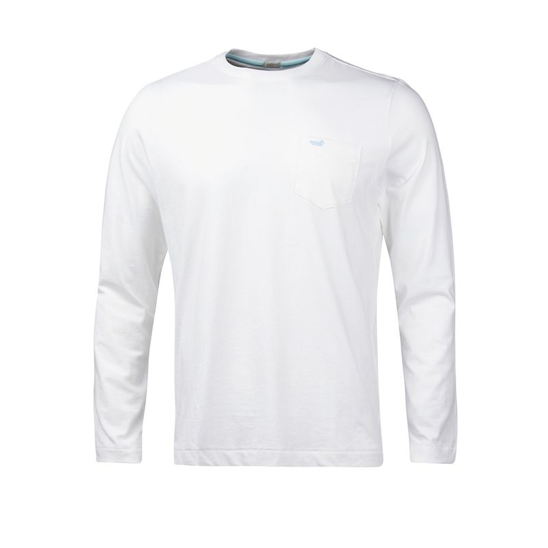 ROCKFORD - Polera Algodón Orgánic Hombre Basiclong Blanco ROCKFORD
