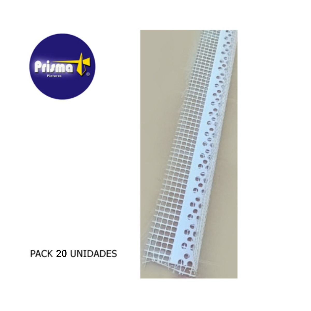 GENERICO - Esquinero EIFS con malla fibra de vidrio 20