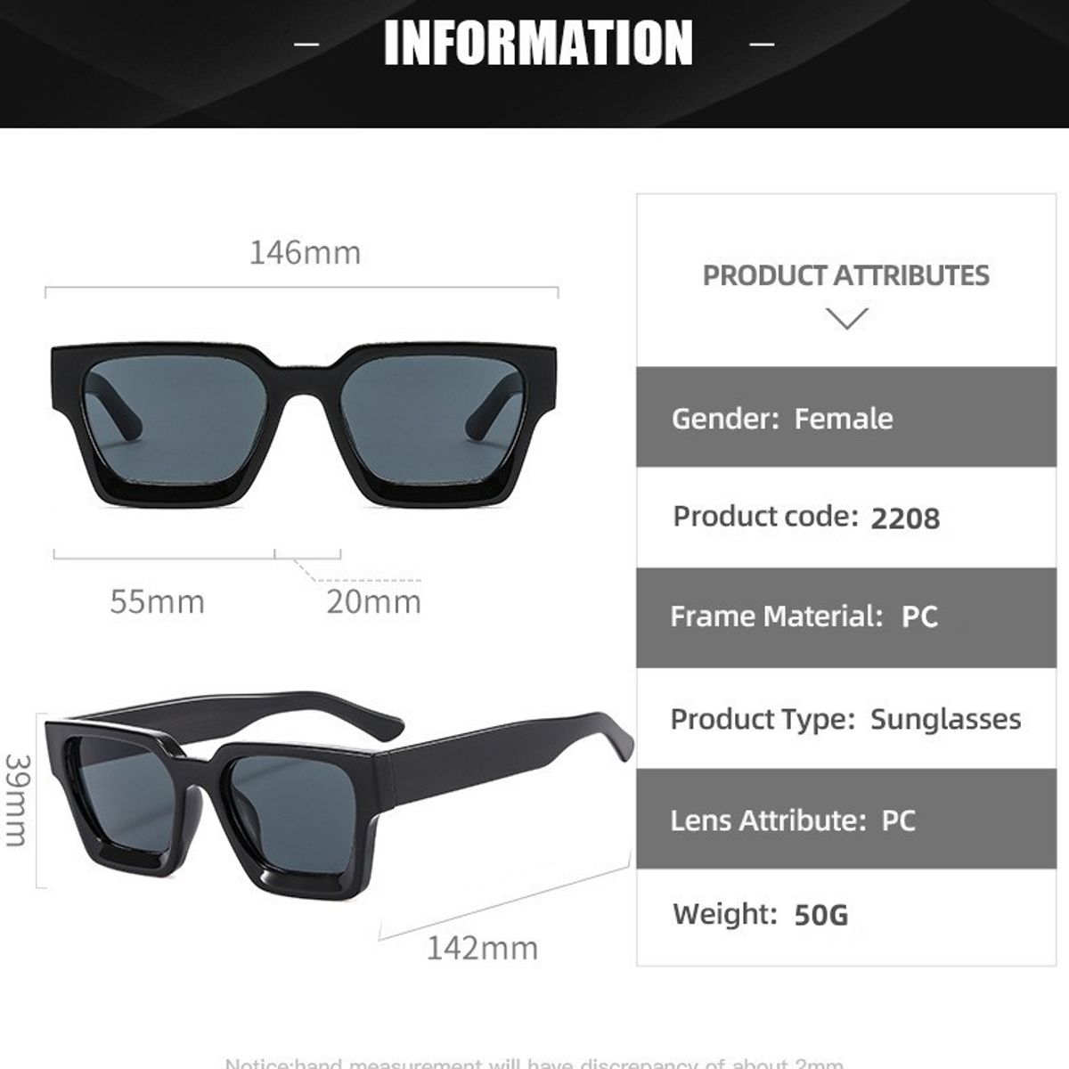 VATYERTY - Gafas de moda de marco bohemio para exterior marron