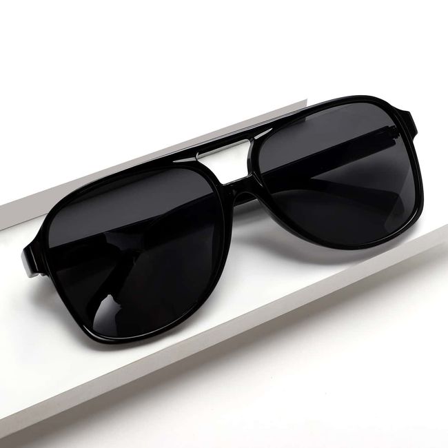 VATYERTY - Gafas de sol para mujeres cuadrado personalidad negro