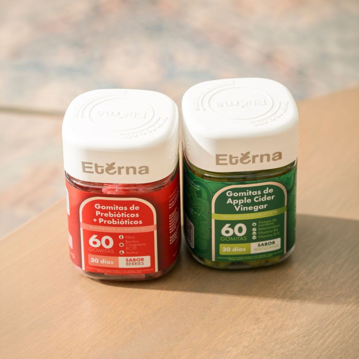 ETERNA NUTRITION - Pack Detox Gomitas Eterna De Vinagre de Manzana  Probióticos