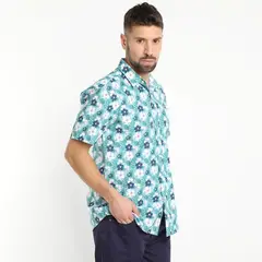 KOTTING - Camisa Fantasia Estampada Manga Corta Agua