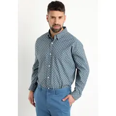 KOTTING - Camisa Fantasia Estampada Manga Larga Gris Melange