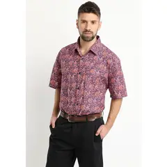 KOTTING - Camisa Fantasia Estampada Manga Corta Palo Rosa