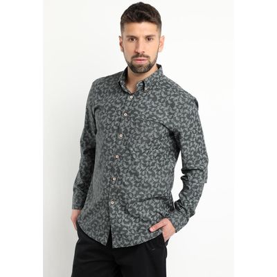 Imagen 2 del producto Camisa Oxford Estampada Gris oscuro