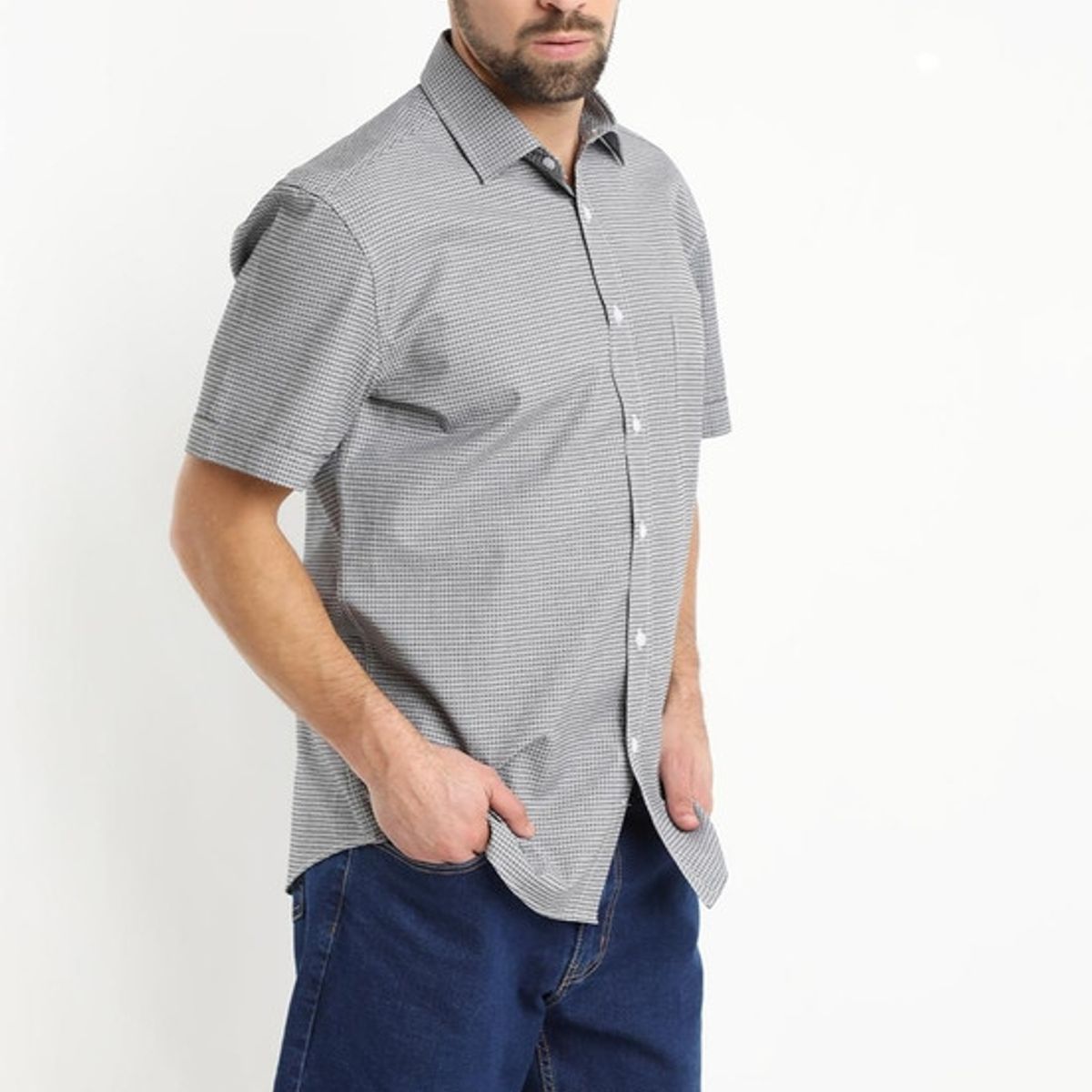 KOTTING - Camisa Dobby Sport Negro KOTTING