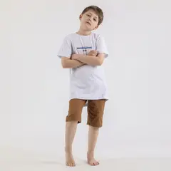 GANGSTER - Niño Polera Mc Básica Montego Blanco