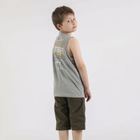 Niño Polera Sm Bavaro Gris