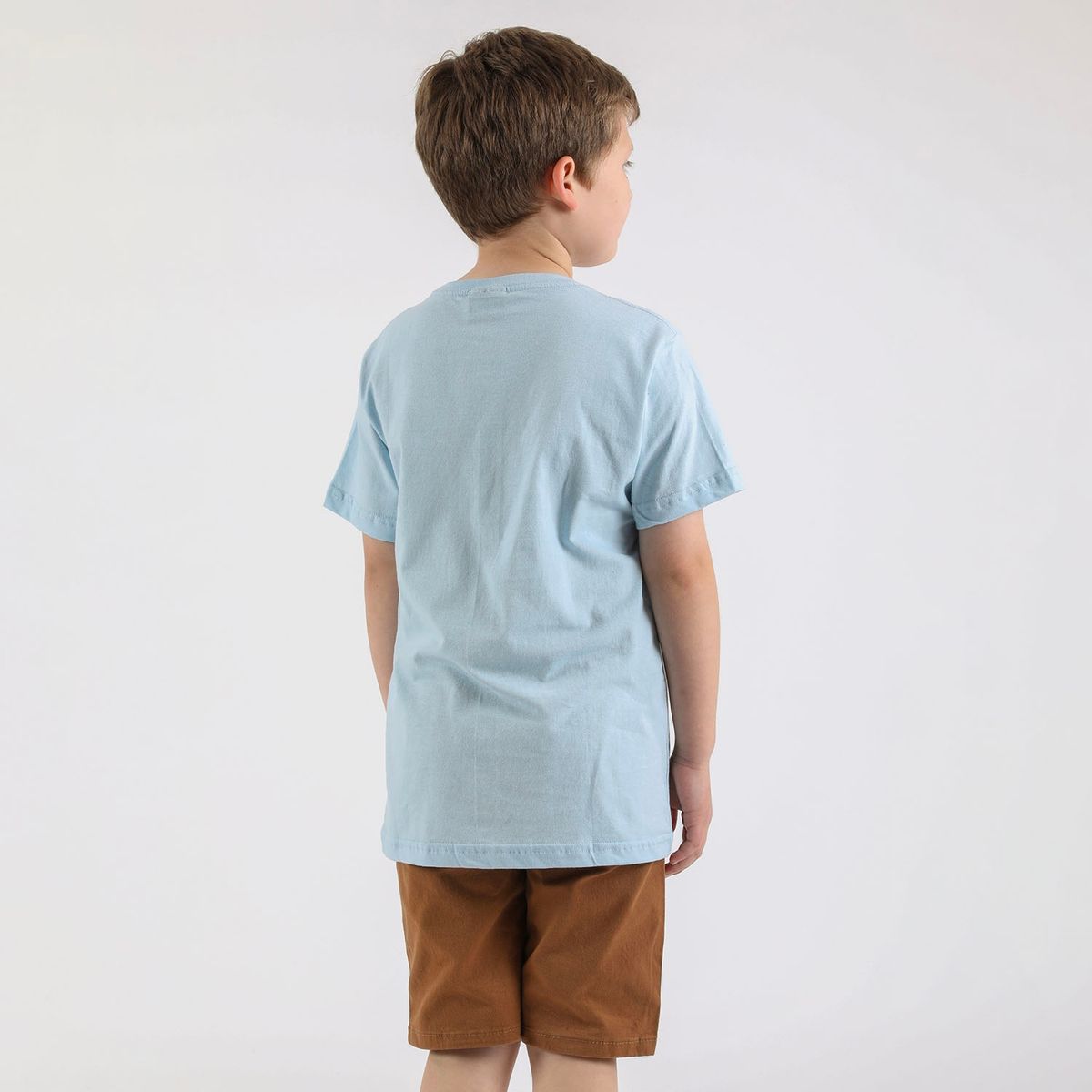 GANGSTER - Niño Polera Mc Básica Treasure Celeste Gangster