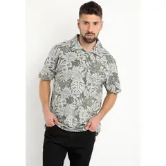 KOTTING - Polera Pique Estampada Gris Melange