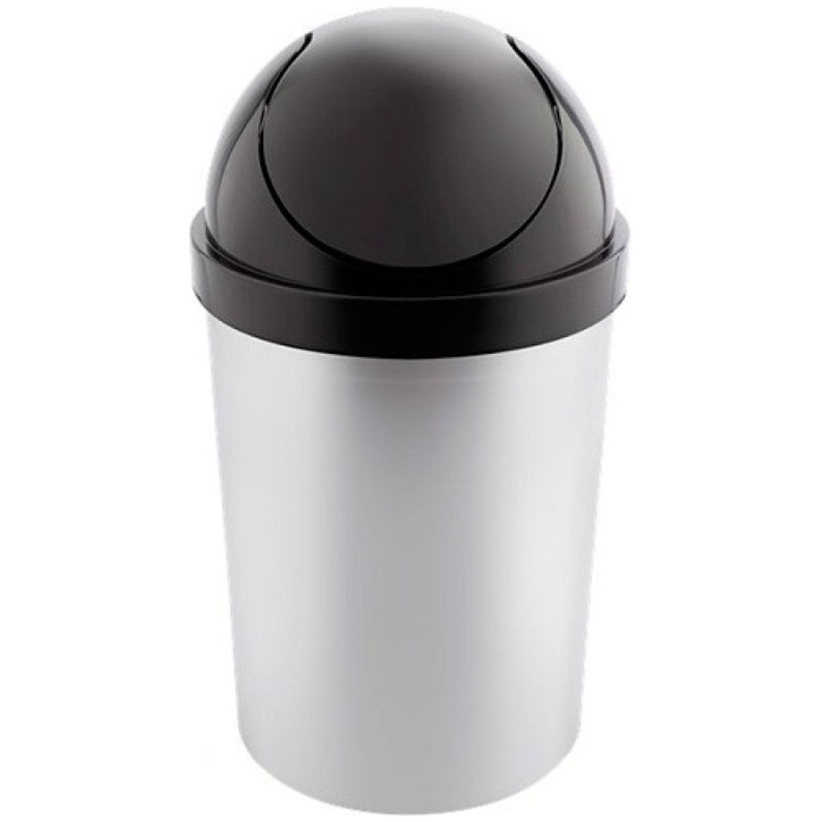 REYPLAST - Basurero Metalizado Magaly Con Tapa Vaiven 9 Lts Reyplast