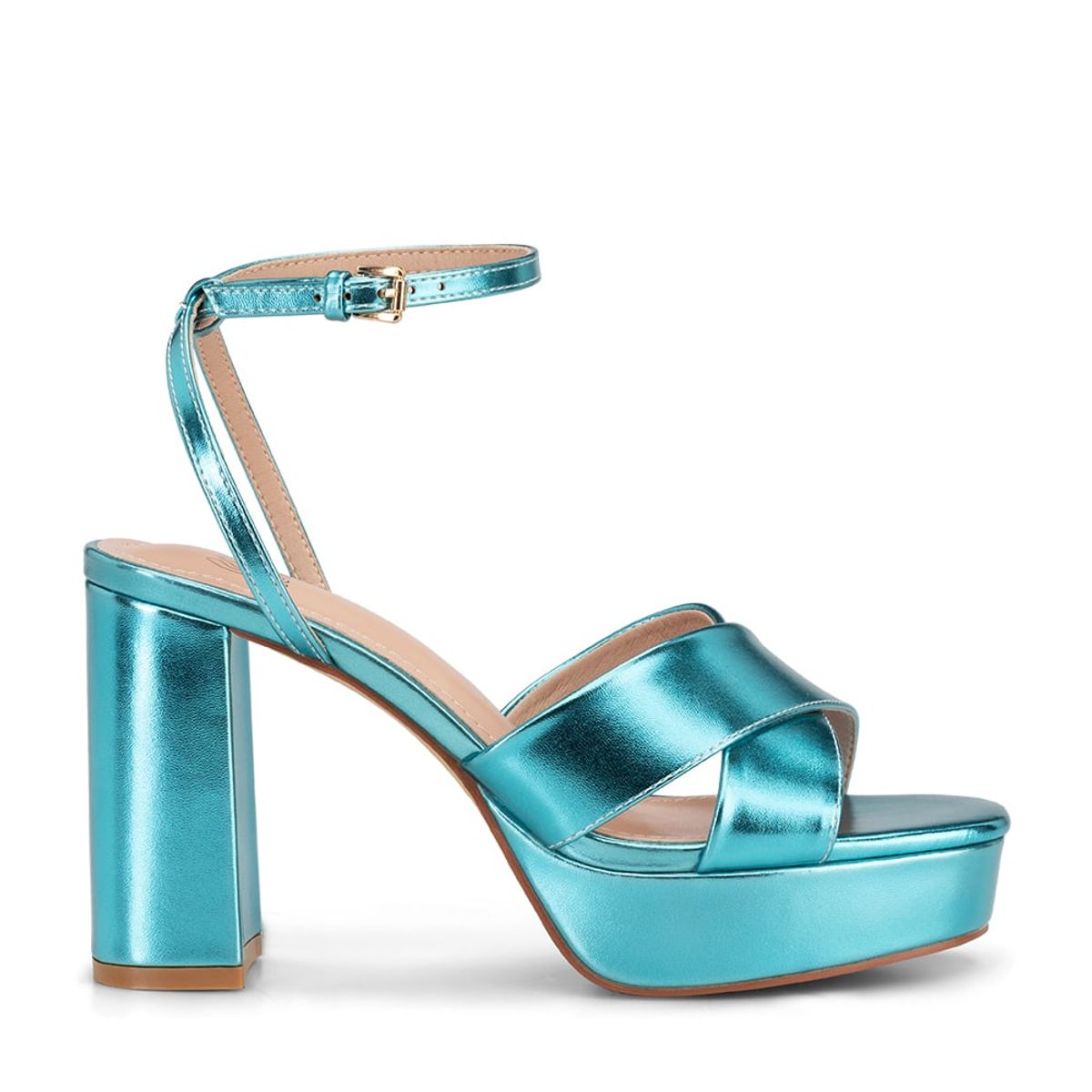 WEIDE - Sandalia Plataforma Azul Fiesta YJ26 Weide