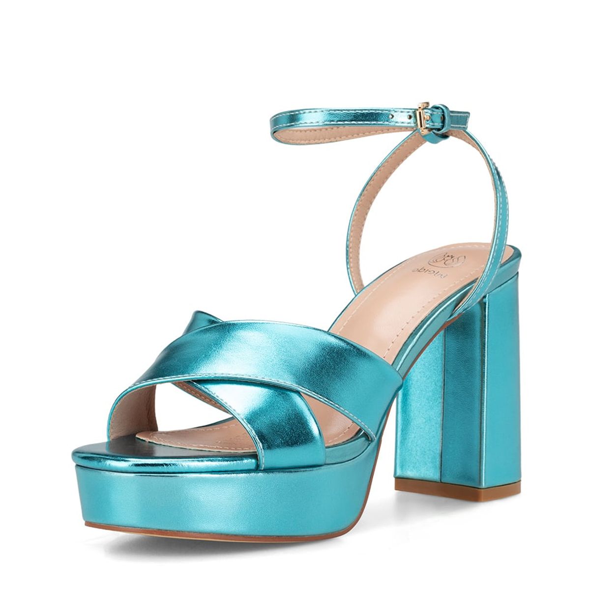 WEIDE - Sandalia Plataforma Azul Fiesta YJ26 Weide