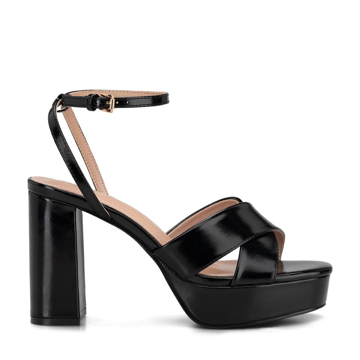 WEIDE - Sandalia Plataforma Negro Fiesta YJ26 Weide