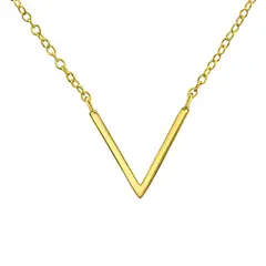 ZAZU - Collar V Bañado en Oro