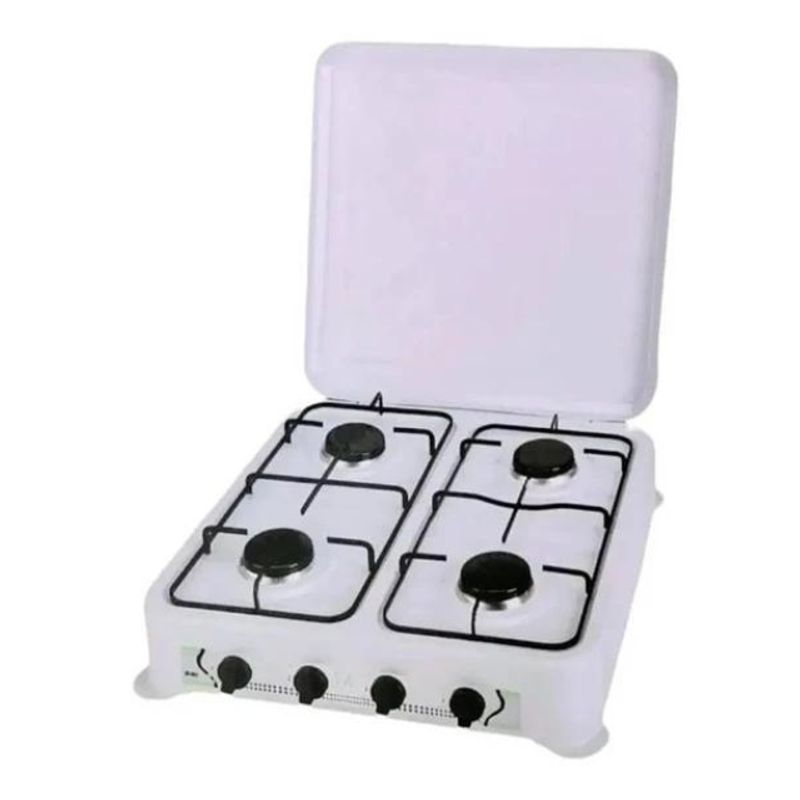 GENERICO - Cocina A Gas 4 Quemadores Con Tapa Camping Depto