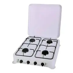 GENERICO - Cocina A Gas 4 Quemadores Con Tapa Camping Depto