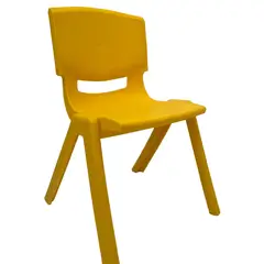 JUEGOS MAGICOS - Silla pp infantil Apilable Amarillo 60X36X40