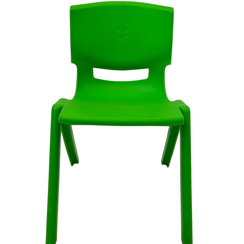JUEGOS MAGICOS - Silla pp infantil Apilable Verde 60X36X40