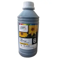 LOGIC - Botella de tinta universal 1 Litro Negra