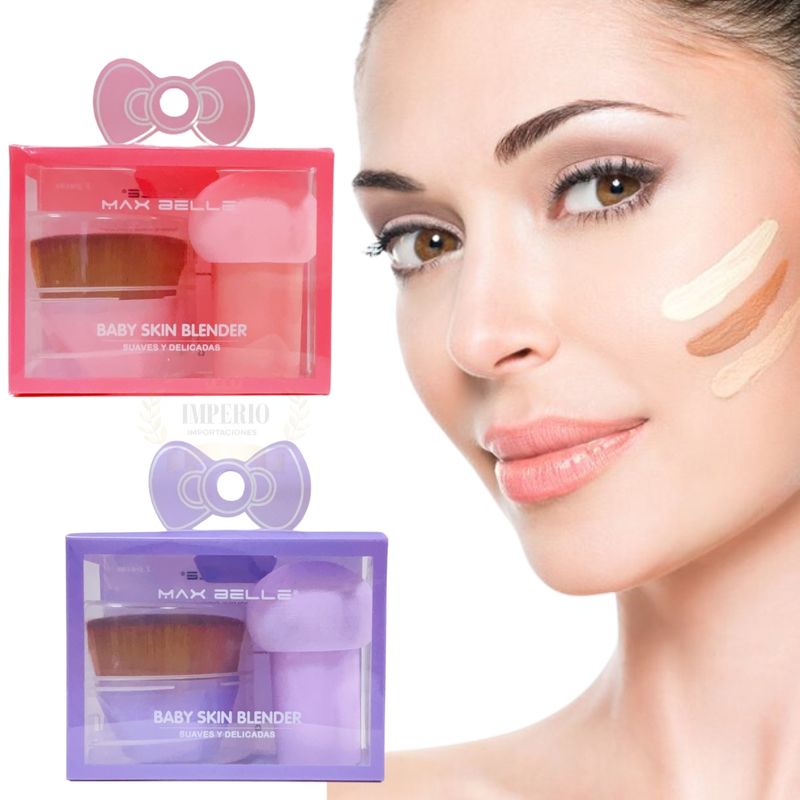 GENERICO - Brocha Esponja Para Maquillaje Pack 2