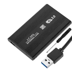 GENERICO - Cofre case para disco duro sata 2.5 USB 3.0 5 Gbps Negro