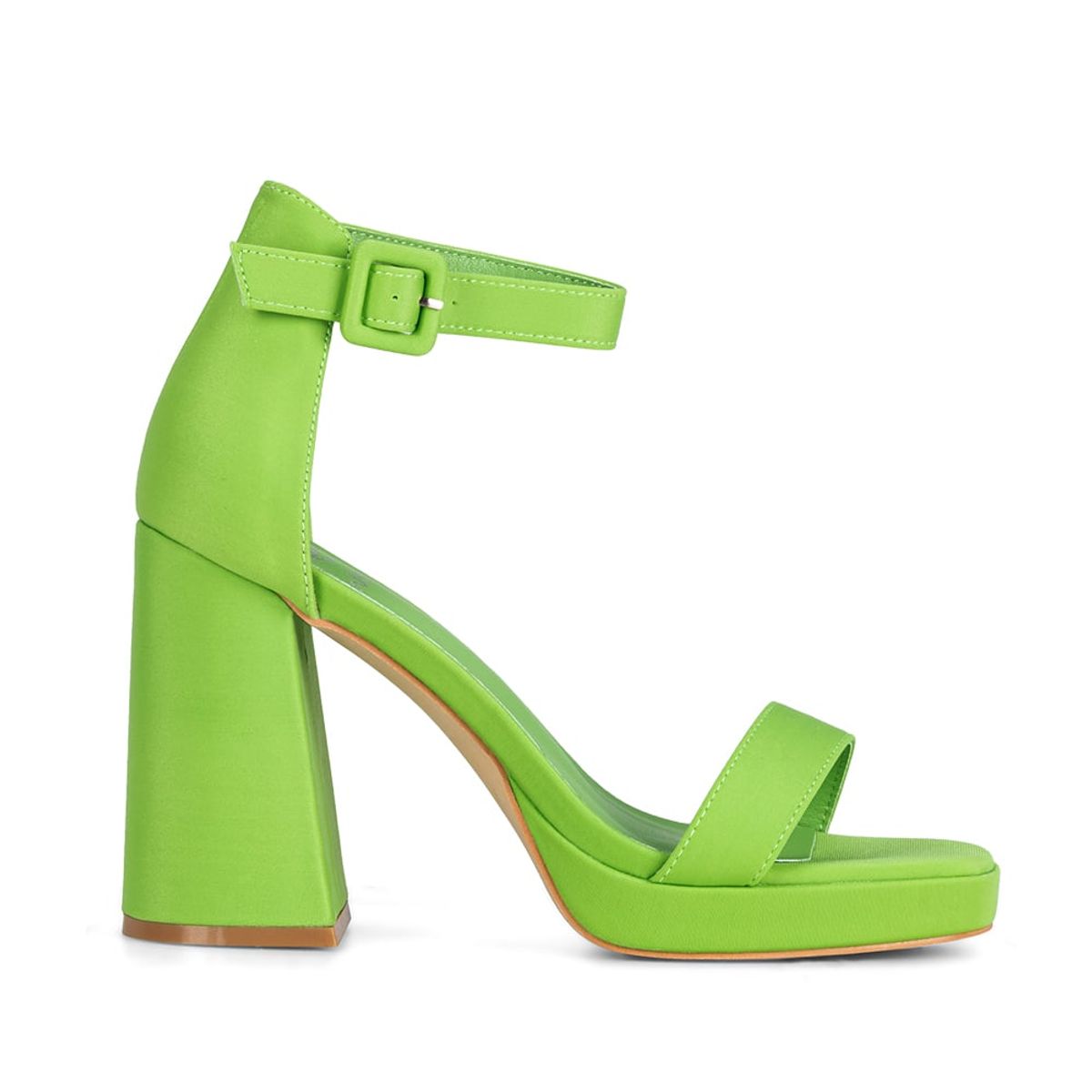 WEIDE - Sandalia Taco  Verde Fiesta GH97 Weide