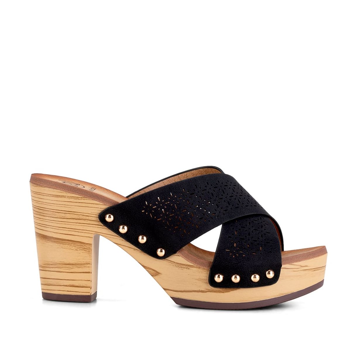 WEIDE - Sandalia Plataforma Negro Casual JS59 Weide