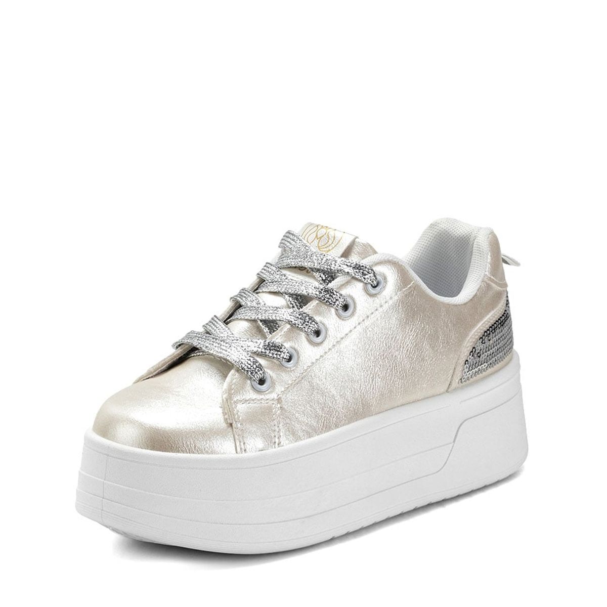 WEIDE - Zapatilla Plataforma Blanco Casual LT107 Weide