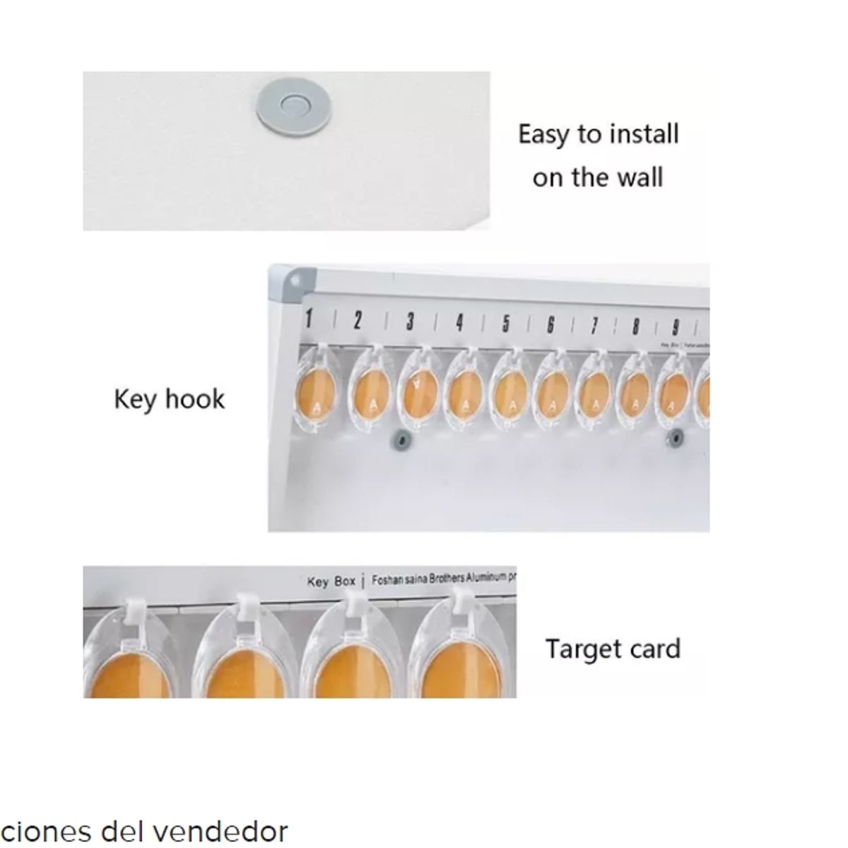 ESHOPANGIE - Caja Magnética Organizador Para Llaves 72 Llaveros Nuevo