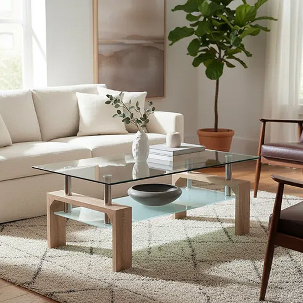 MSA MUEBLES SANTA ANA - MESA CENTRO CORCHETES