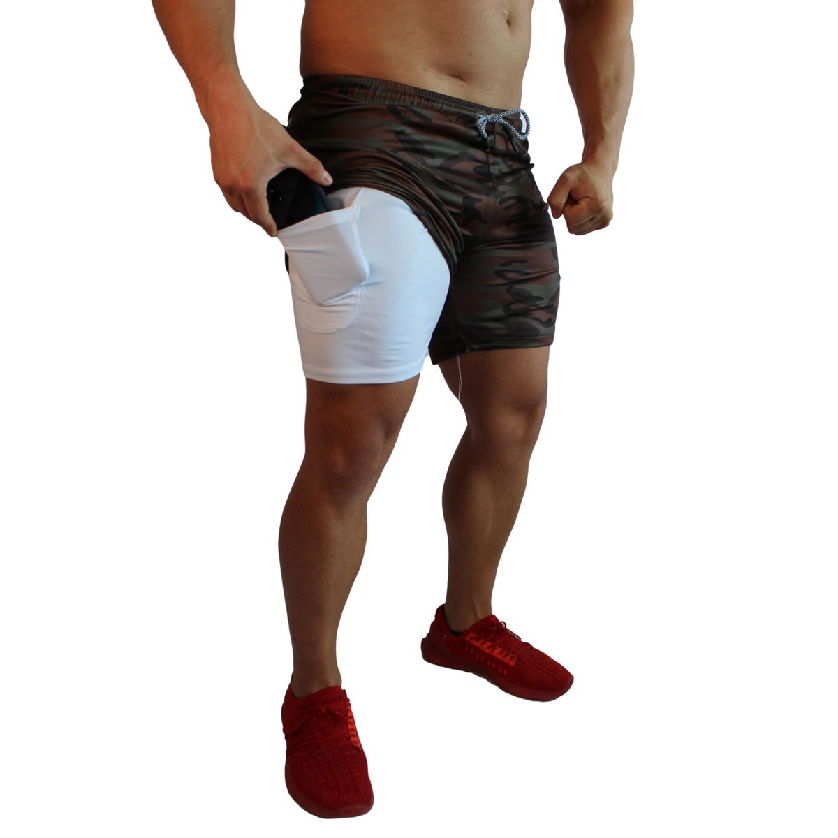 GYM OUTFIT - Short entrenamiento con calza interna