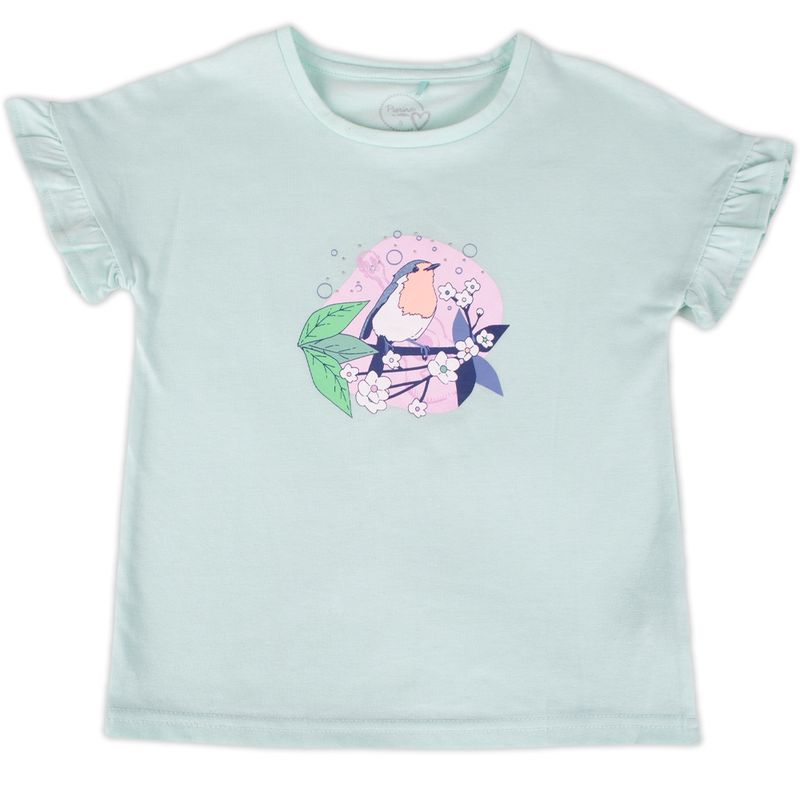 PILLIN - Polera Manga Corta Niña Verde Pillin PILLIN