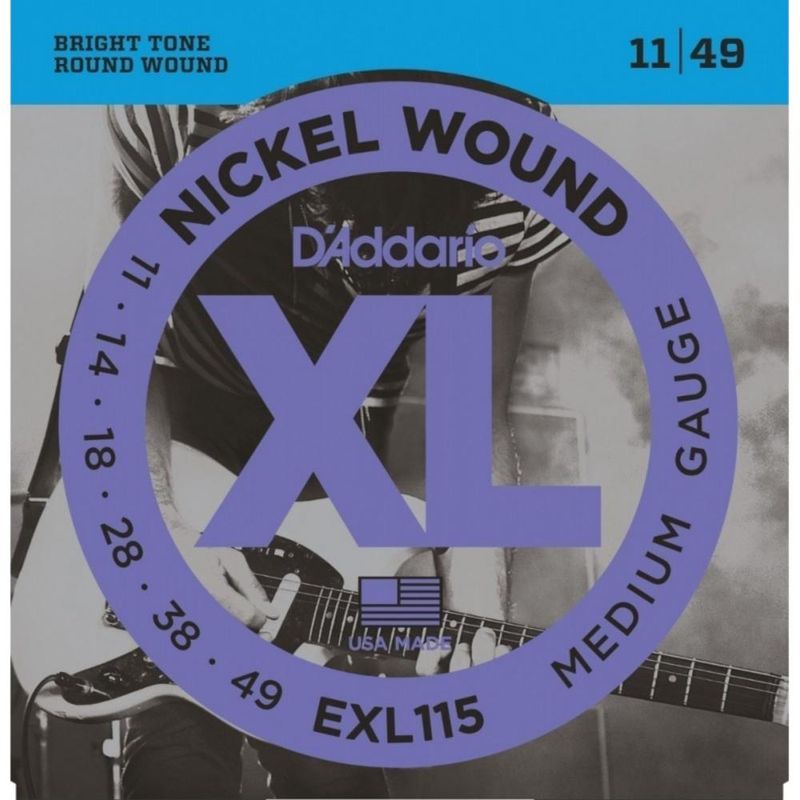DADDARIO - Cuerdas para Guitarra Electrica D'Addario EXL115 - Plateado